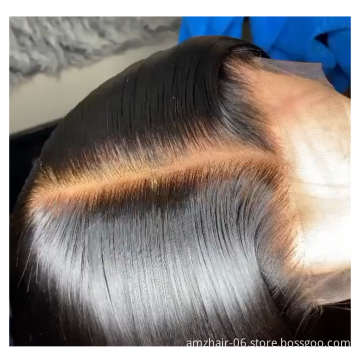 Wholesale Raw Brazilian Virgin Cutical Aligned 100% Human Hair Lace Frontal Closure Wig Vendor Full HD Lace Closure Wig Cheap